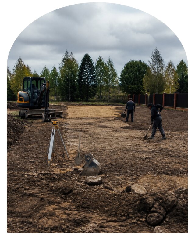 Благоустройство нового участка с нуля под ключ в Курчатове