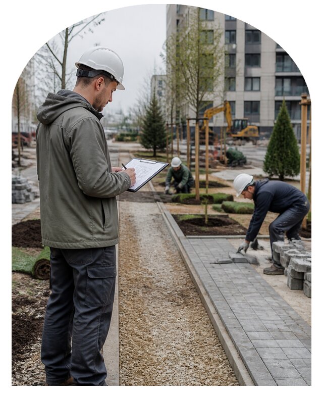 Авторский надзор благоустройства на объектах в Курчатове